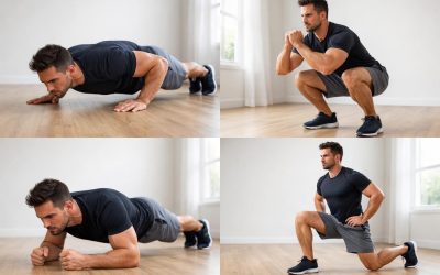 Renforcement musculaire sans équipement : routine complète pour homme
