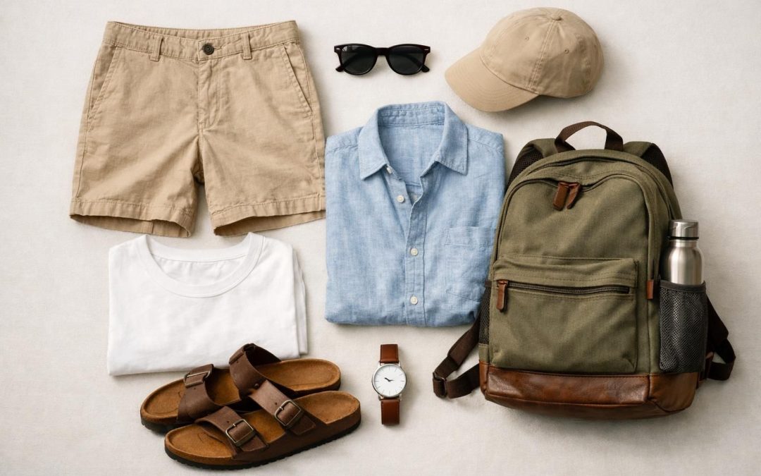 Tenue homme pour partir en vacances : les indispensables à emporter