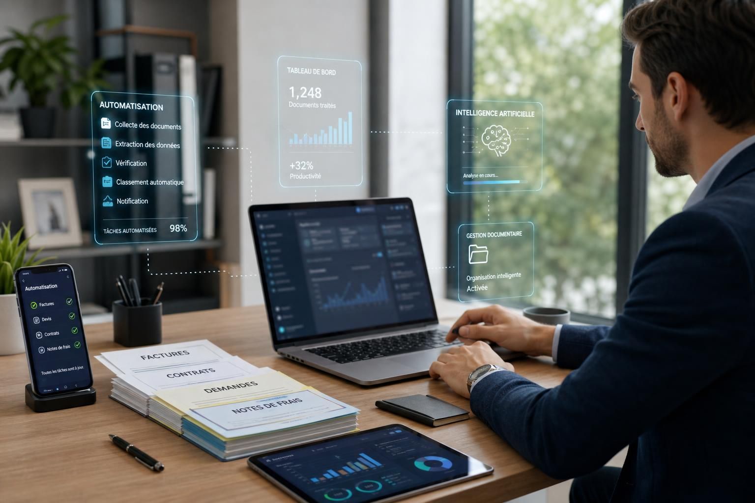 Comment utiliser l’intelligence artificielle pour automatiser ses tâches administratives découvrez comment l'intelligence artificielle peut vous aider à automatiser vos tâches administratives et gagner en efficacité au quotidien.