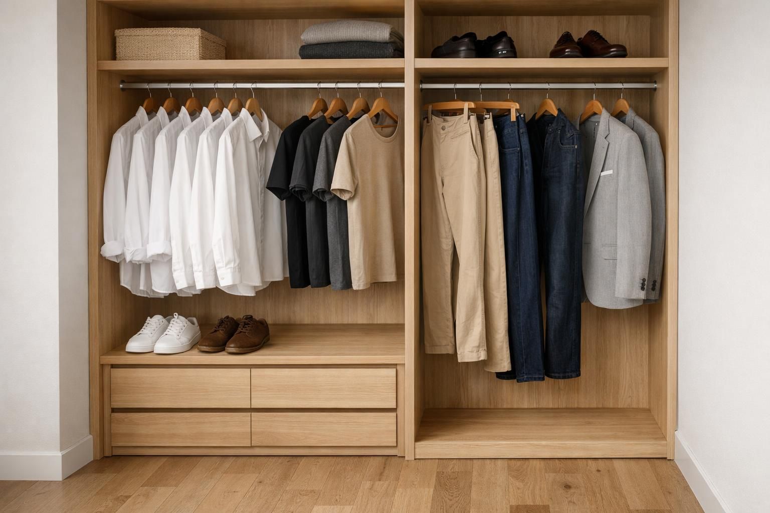 Comment créer un dressing minimaliste pour homme avec des pièces polyvalentes découvrez comment créer un dressing minimaliste pour homme en choisissant des pièces polyvalentes et essentielles pour un style épuré et fonctionnel au quotidien.