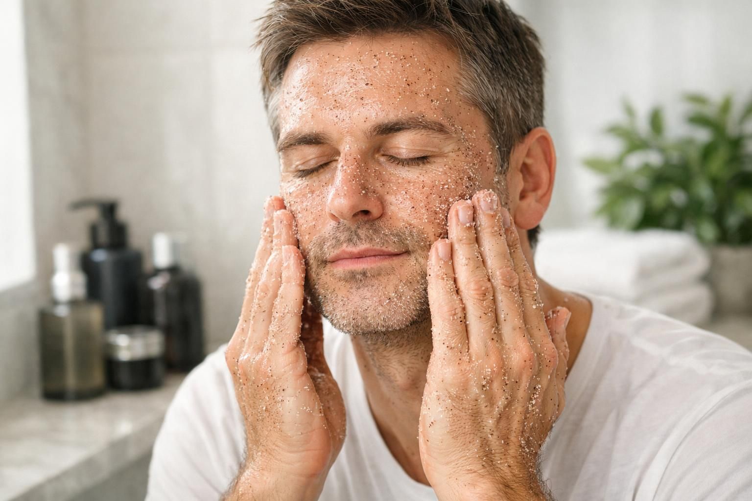 Gommage visage homme : pourquoi et à quelle fréquence l’intégrer à sa routine découvrez pourquoi le gommage visage est essentiel pour les hommes et à quelle fréquence l'intégrer dans votre routine de soins pour une peau nette et revitalisée.